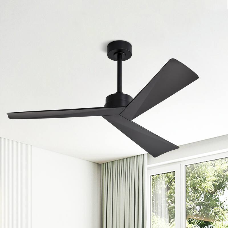 WINGBO 52" 3 ABS Blades DC Motor Ceiling Fan with Remote Control On